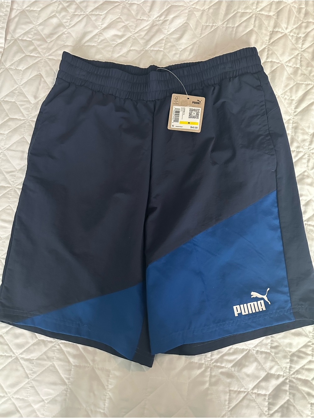 NWT - Puma Men’s Navy & Blue Athletic Shorts- Size M